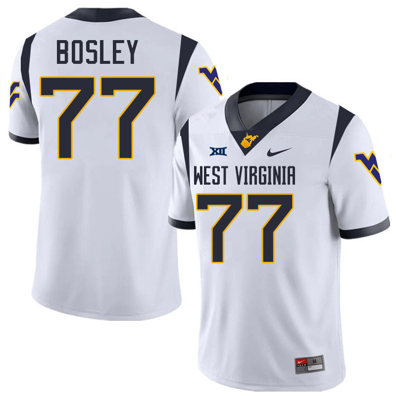 Bruce Bosley WVU Jersey,West Virginia Mountaineers #77 Bruce Bosley Jersey Youth College-White